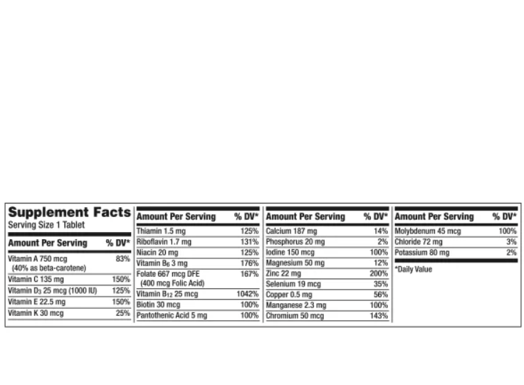 Centrum Silver Adults 50+ Multivitamin, 325 Tablets