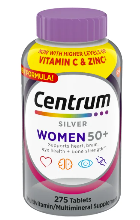 Centrum Silver Women 50+ Immune Support Multivitamin, 275 Tablets