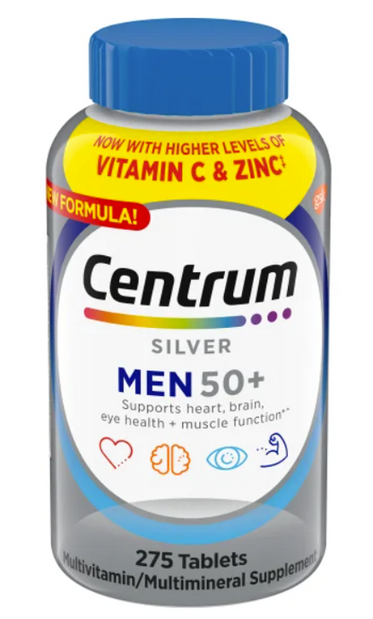 Centrum Silver Men 50+ Immune Support Multivitamin, 275 Tablets