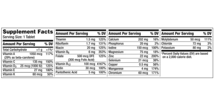 Centrum Silver Men 50+ Immune Support Multivitamin, 275 Tablets