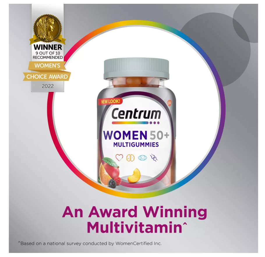 Centrum Women 50+ Gummy Multivitamin, 140 Count