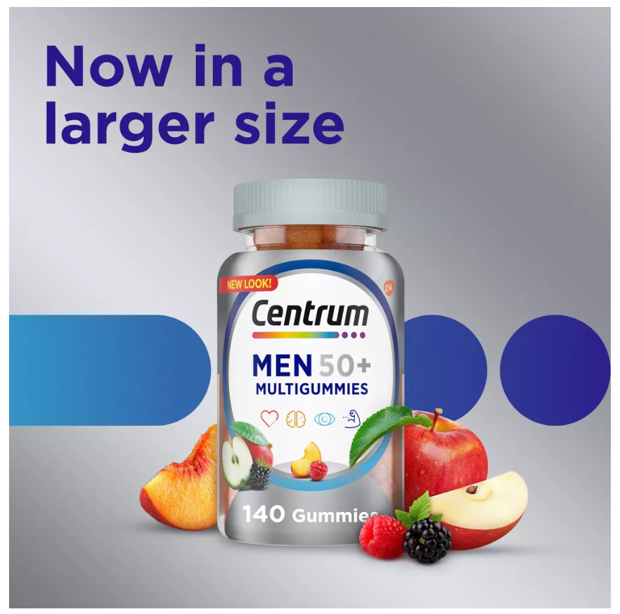 Centrum Men's 50+ Multivitamin Gummies - 140ct