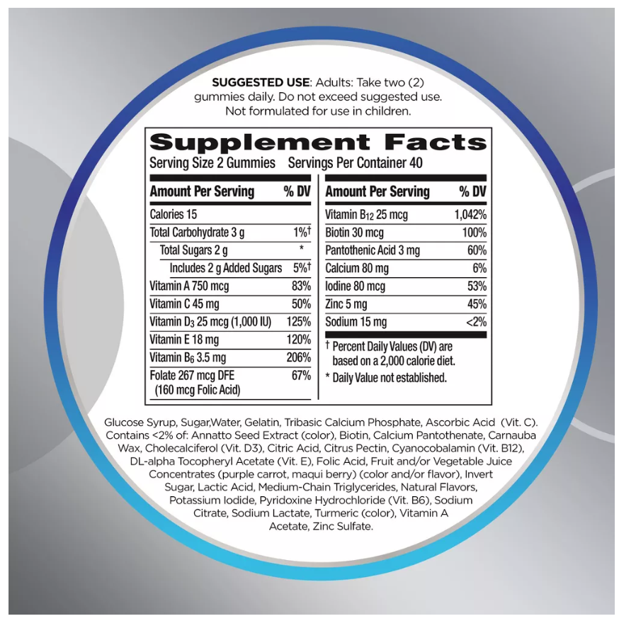 Centrum Men's 50+ Multivitamin Gummies - 140ct