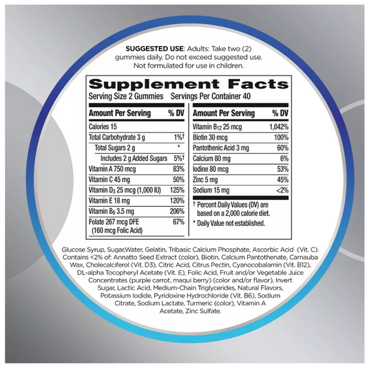 Centrum Men's 50+ Multivitamin Gummies - 140ct