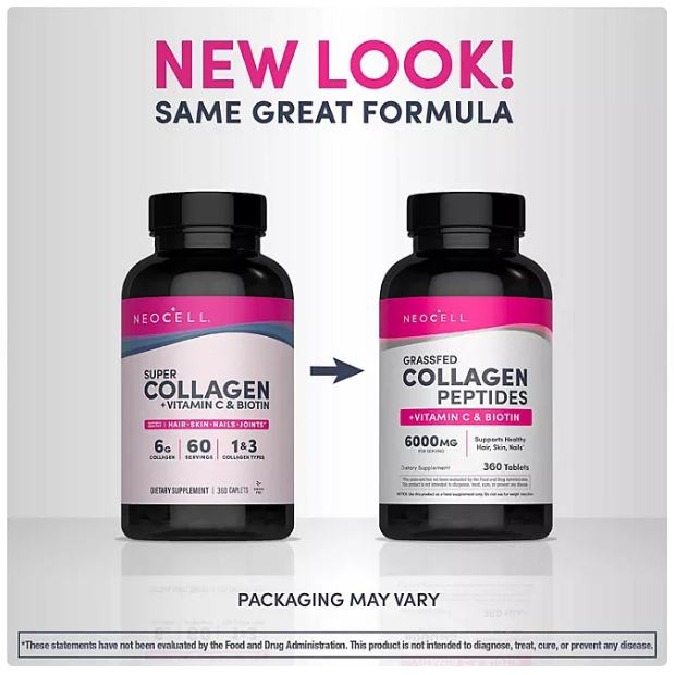 NeoCell Super Collagen + Vitamin C & Biotin Tablets 360 Count