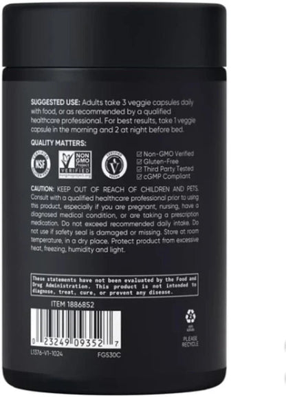 Sports Research Magtein MAGNESIUM L-THREONATE, 2000 mg, 135 Veggie Capsules