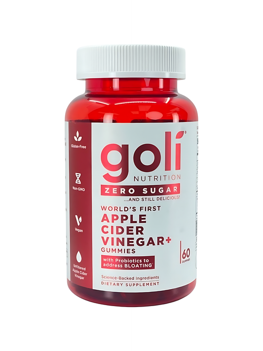 Goli Zero Sugar Apple Cider Vinegar, 60 Gummies