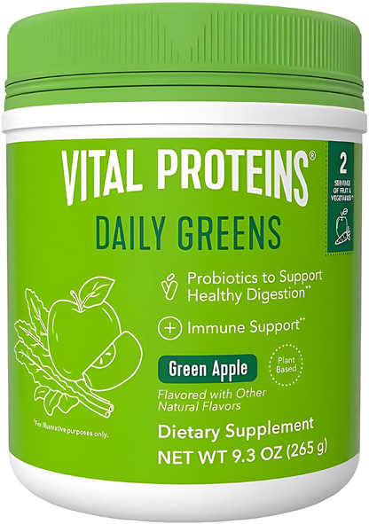 Vital Proteins, Daily Greens, Green Apple, 9.3 oz (265 g)
